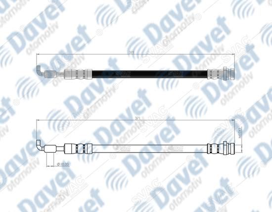 SVAC 800183 Arka Fren Hortumu Rio Iii Ub  Diskli Araclar Icin 12->  ####